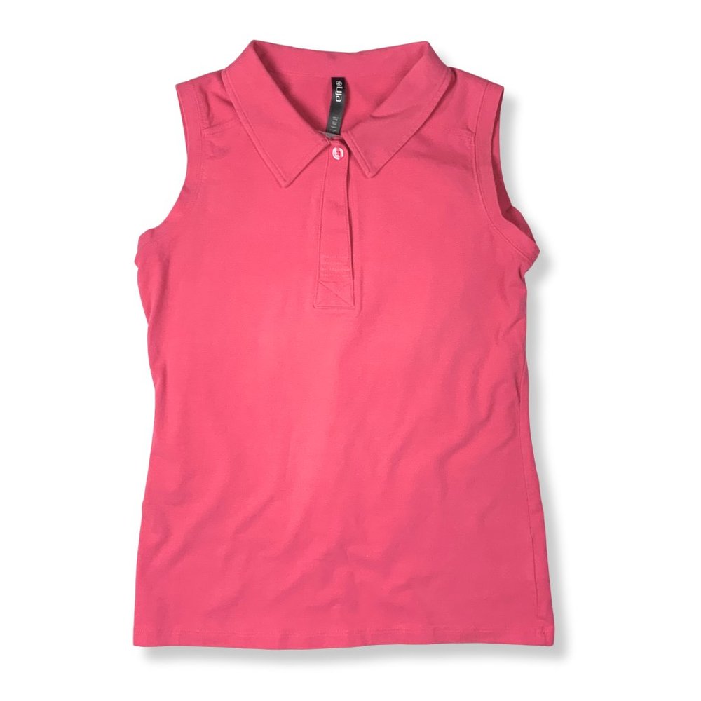 [UEC] Lija Sleeveless Berry Golf Polo
